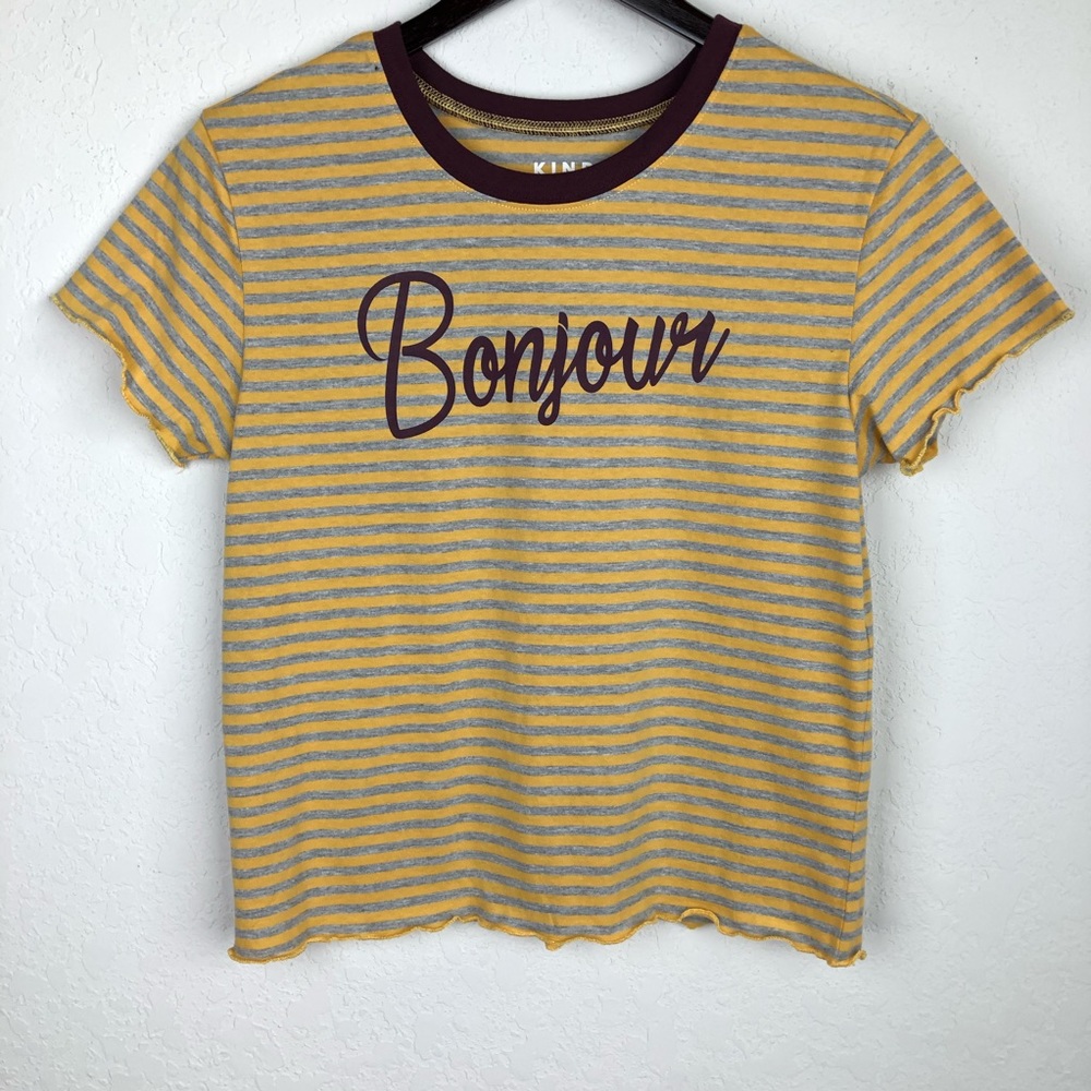 Kind Karma Cropped Tee Bonjour Lettuce Edges